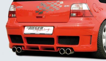 Rieger achterbumper | Golf 4: 10.97-03 | stuk ongespoten abs, Verzenden, Nieuw, Volkswagen