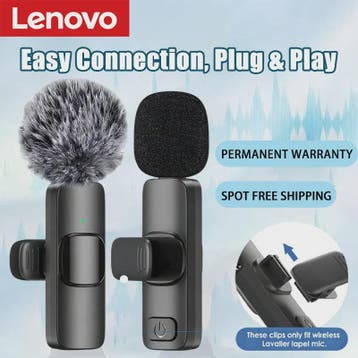 Draadloze Lavalier Microfoon - Mini Draagbaar voor iPhone &, Verzenden, Nieuw