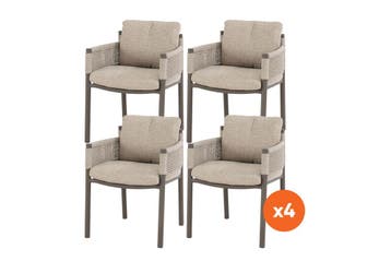 Set van 4 - 4SO Savanne dining tuinstoel - Terre, Verzenden, Nieuw, Overige materialen