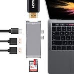 DrPhone - 6 in 1 - Aluminium Thunderbolt 3 - USB-C Adapter H, Verzenden, Nieuw