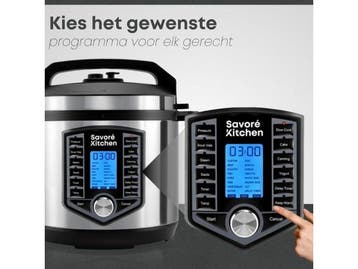 Savoré Kitchen Pressure Cooker - 6L - PFAS Vrij - 36, Huis en Inrichting, Keuken | Potten en Pannen, Verzenden, Nieuw