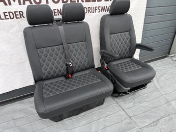 Stoel en Bank voor Transporter T5 T6  met zwart leder, Auto-onderdelen, Ophalen, Nieuw, Renault