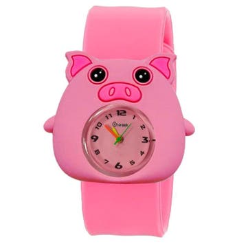 Fako - Kinderhorloge - Slap On Mini - Varken - Roze, Verzenden, Nieuw