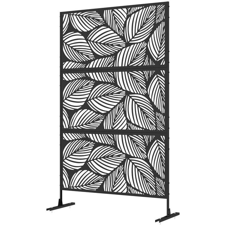 Tuinscherm 122x198cm Balkonscherm Bladpatroon Stalen Scheidi, Tuin en Terras, Planten | Bomen, Verzenden