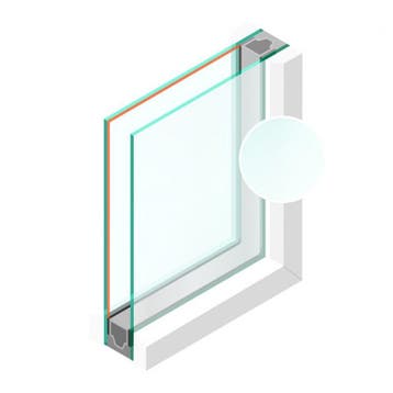 Dubbel glas Figuur HR++ Etsglas/Satijnglas 4mm - sp - #4mm, Doe-het-zelf en Verbouw, Glas en Ramen, Ophalen of Verzenden, Nieuw