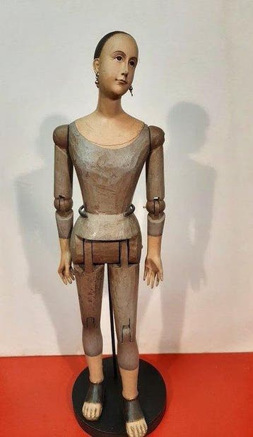 Figuur - Articulated houten paspop / poppenmannequin - Hout,