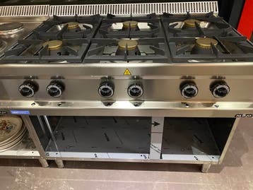 Gasfornuis 6 branders Diamond | Horeca gasfornuis G7/6BA11, Ophalen of Verzenden, Nieuw in verpakking, Fornuis, Frituur en Grillen
