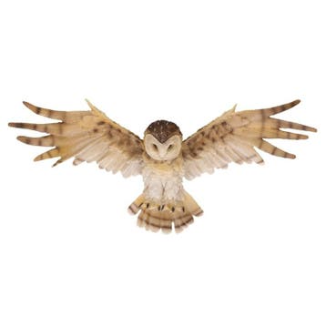 Dierenbeeld wandhanger kerkuil 55 cm - Decoratie vogels, Ophalen of Verzenden, Nieuw