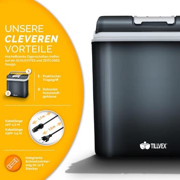 Koelbox Elektrisch – 12V en 230 volt - Coolbox - Frigobox -, Caravans en Kamperen, Koelboxen, Verzenden, Zo goed als nieuw