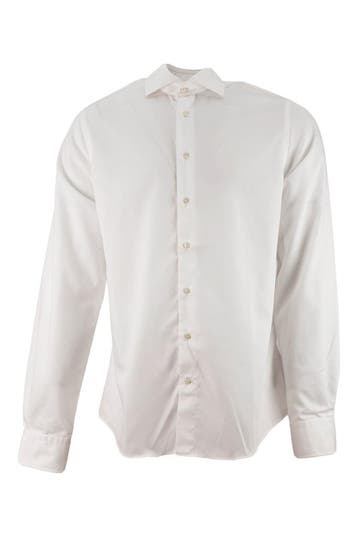 Profuomo Overhemd in maat 41 Wit, Kleding | Heren, Verzenden, Zo goed als nieuw, Wit, Profuomo