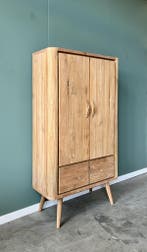 Retro buffetkast | teakhout | 100cm breed | 180 cm hoog |, Teakhout, Nieuw, 50 tot 100 cm, Ophalen of Verzenden