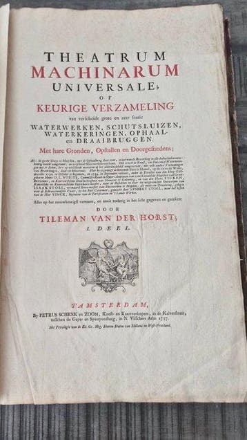 Jacob Polley & Jan Schenk - Theatrum Machinarum Universale -, Antiek en Kunst