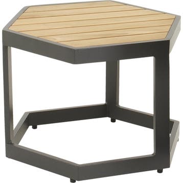 Esagono tuin bijzettafel 48x42x34 cm - antraciet, Ophalen of Verzenden, Nieuw
