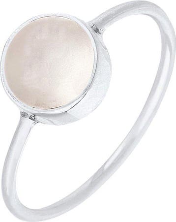 Elli Ringen Maansteen 925 Sterling zilver - Maat 19.5, Verzenden, Nieuw