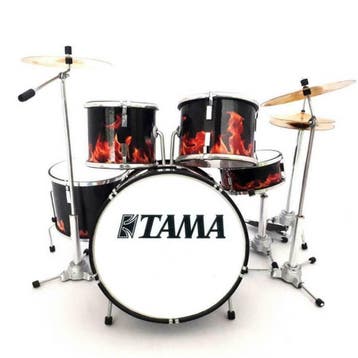 Miniatuur decoratief Tama real flames drumstel, Ophalen of Verzenden, Nieuw, Overige typen