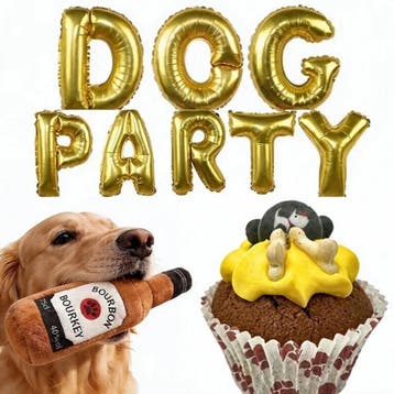 Honden cadeau met muffin rood/roze en gelukspoppetje hart, Ophalen of Verzenden, Nieuw, Overige typen