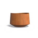 Cortenstaal bloempot Velis Ø120x80cm - Met bodem, 100 cm of meer, Rond, Nieuw, Metaal