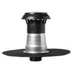 Platdak ontluchting dubbelwandig met kunststof kap, Verzenden, Nieuw