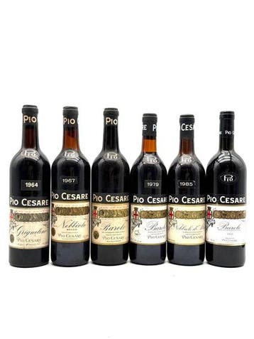 1964 Grignolino, 1967, 1985 Nebbiolo,, 1979, 1995, N.V., Nieuw