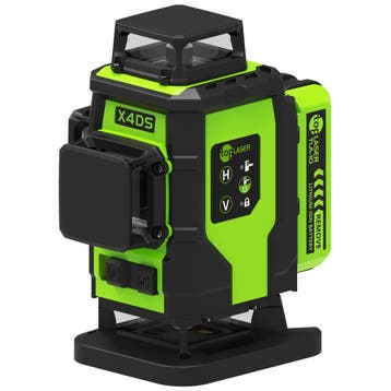 Professionele 4x360° Kruislijnlaser Groen! | TOP Laser X4DS!, Doe-het-zelf en Verbouw, Meetapparatuur, Ophalen of Verzenden, Nieuw