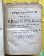 Knibbe, David - Kort onderwijs van de preek-order, - 1696, Verzenden, Gelezen