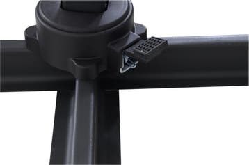 Zweefparasol Libra Grijs Ø300cm inclusief kruisvoet & hoes, Ophalen of Verzenden, Nieuw