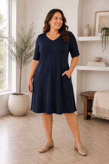 ZHENZI jurk 3/4 mouw Maat:, Kleding | Dames, Jurken, Verzenden, Nieuw, Overige kleuren