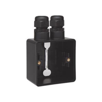 Niko New Hydro onderbak opbouw enkel zwart IP55 met 2, Ophalen of Verzenden, Nieuw