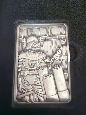 Medaille. Star Wars - Darth Vader with CoA and BOX (Zonder