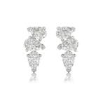 Oorbellen - 18 karaat Witgoud - 1.16ct. tw. Diamant, Nieuw