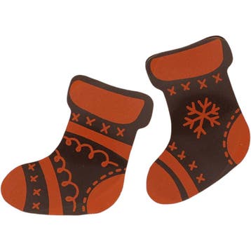 Callebaut Chocoladedecoratie Rode Kerstsokken 168st., Verzenden, Nieuw