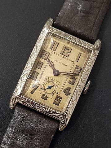 FATHMA - Art Deco - Fixed lugs - Big size - 1920s - Solid, Sieraden, Tassen en Uiterlijk, Nieuw