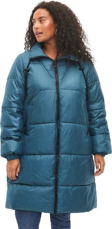 ZIZZI MLAKE, L/S, COAT Dames Jas Green Maat M (46-48), Ophalen of Verzenden, Nieuw