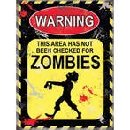 Metalen wand bordje Zombies 15 x 20 cm - Metalen wand plaa.., Ophalen of Verzenden, Nieuw
