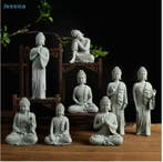 Boeddha Beeld Set – Zandsteen Zen Decoratie Meditatie, Verzenden, Nieuw