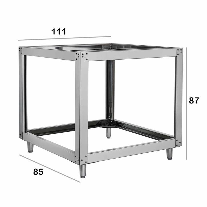 HCB onderstel voor pizzaoven - 111 x 85 x 87 cm - RVS, Zakelijke goederen, Horeca | Keukenapparatuur, Nieuw in verpakking, Overige typen