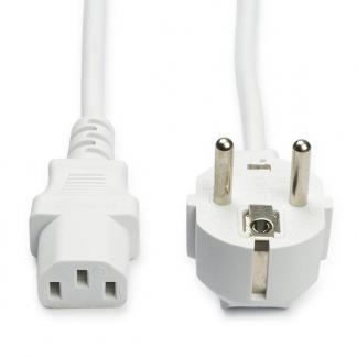 C13 kabel | ProCable | 2 meter (Haaks, Wit), Verzenden, Nieuw