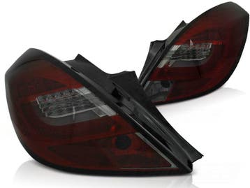 Achterlichten Opel Corsa D 06-14 LED Tube Bar Rood/Smoke, Ophalen of Verzenden, Nieuw
