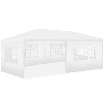 Paviljoen Novara met 5 zijpanelen, waterdicht, 6x3m - wit, Tuin en Terras, Partytenten, Verzenden, Nieuw