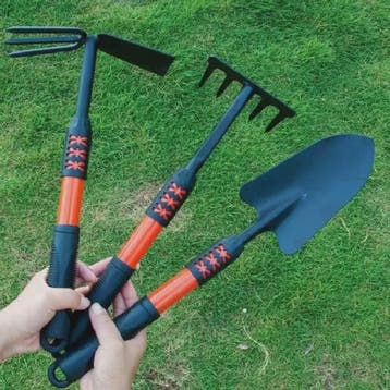 Tuin Gereedschap Set: Spade, Hark en Schoffel met Verlengbar, Verzenden, Nieuw