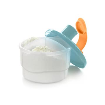 Tupperware Melkpoederdoosje BlauwOranjeTransparant, Ophalen of Verzenden, Nieuw