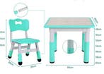 Kinder Tafel met 2 Stoelen Verstelbaar voor Leren en Spelen, Verzenden, Nieuw