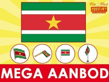 Surinaamse vlaggen - Mega aanbod vlag Suriname, Ophalen of Verzenden, Nieuw