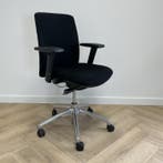 ergonomische bureaustoel model 707, zwart - metaal, Huis en Inrichting, Gebruikt, Zwart, Ophalen of Verzenden, Bureaustoel