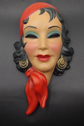 Ars Pulchra - Figuur - Maschera di donna - Keramiek