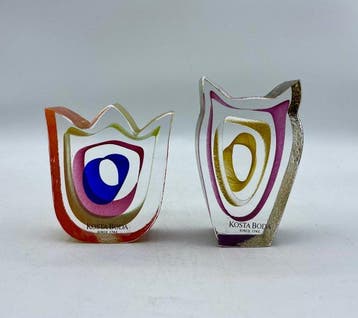Kosta Boda - Bertil Vallien - sculptuur, Night Eyes & Spring