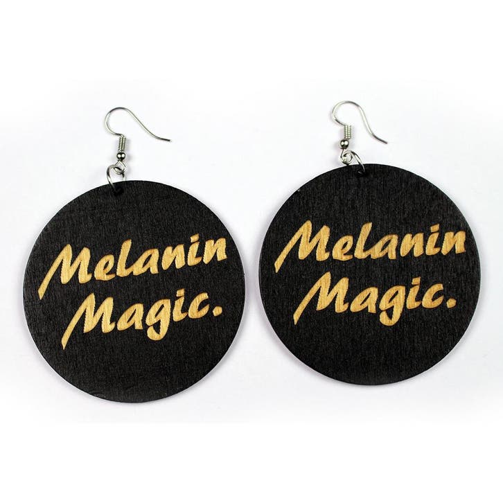 Black wooden African drop earrings | Melanin Magic, Sieraden, Tassen en Uiterlijk, Oorbellen, Nieuw, Ophalen of Verzenden