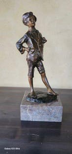 Francesco Parente (1885-1969) - sculptuur, Scugnizzo