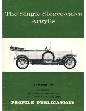 THE SINGLE SLEEVE-VALVE ARGYLLS (PROFILE PUBLICATIONS 67), Nieuw, Author