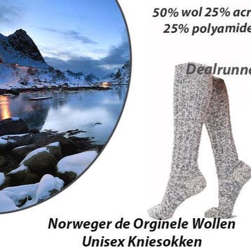 3-Paar Norweger de Orginele Wollen Unisex Kniesokken, Verzenden, Nieuw, Sokken en Kniesokken